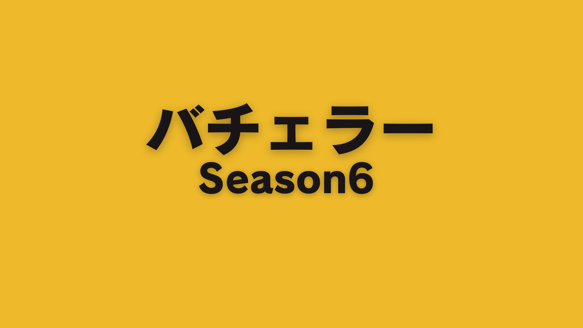 バチェラー6